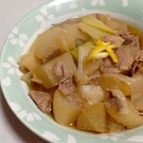 受験生応援!とろける大根、長ネギ、豚こまの煮物